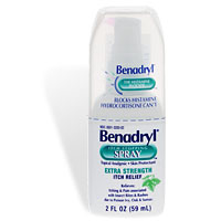 benadryl spray