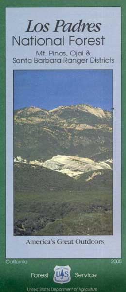 Los Padres National Forest Map: South