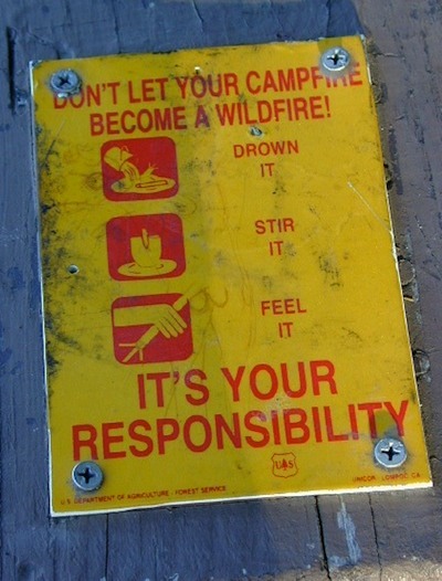 California Campfire Restrictions