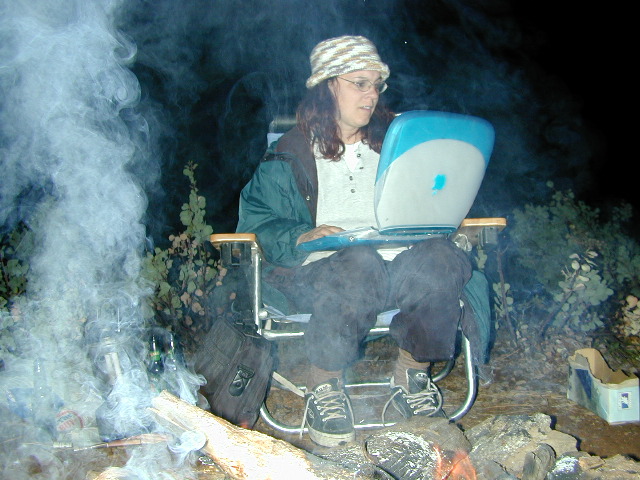 ibook with campfire 2002