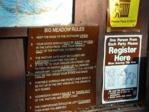 Big Meadow Rules