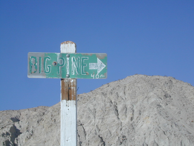 Big Pine Sign